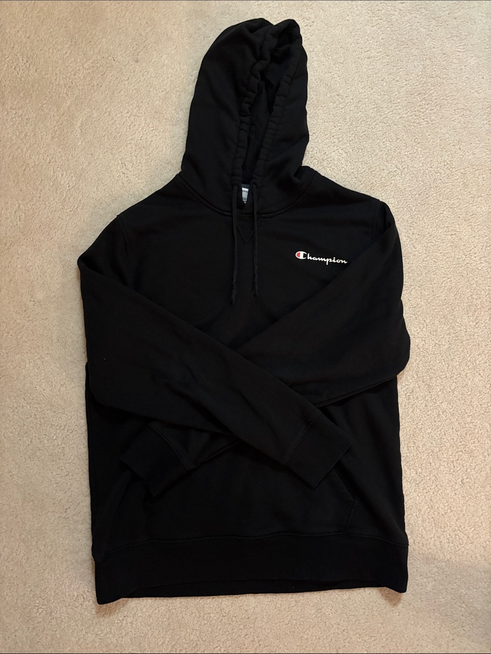 Champion Hoodie
Color: Black
Size: Men’s Large